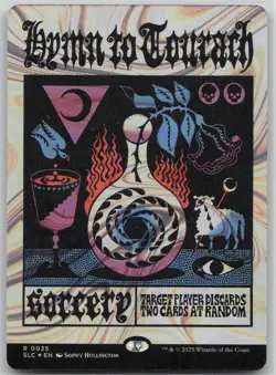 MTG Hymn to Tourach (Halo Foil) Foil NM Secret Lair Countdown Kit Magic 35 - Image 1