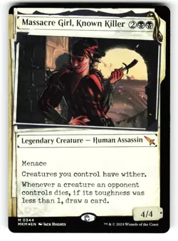 Massacre Girl, Known Killer #344 (Showcase) (NM) Foil MKM Magic MTG fresh edh - Image 1