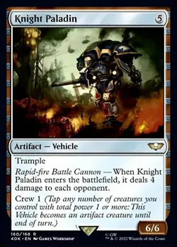 MTG Knight Paladin - Surge Foil, NM-Mint, English Universes Beyond: Warhammer 40 - Image 1