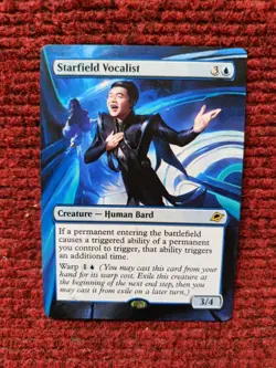 Starfield Vocalist MTG Edge of Eternities Hand Painted Extended Full Altered Art - Image 2