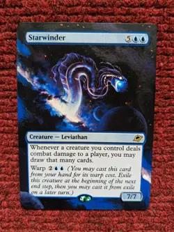 Starwinder MTG Edge of Eternities Hand Painted Borderless Extended Altered Art v - Image 2