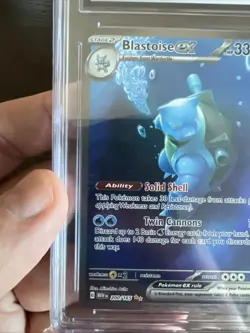 Pokemon Blastoise ex 151 MEW EN Special Illustration Rare #200 CGC 10 Gem Mint - Image 5