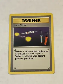 VTG Pokemon TCG Item Finder 74/102 Base Set Non Holo Rare Unlimited WOTC 1999 LP - Image 3