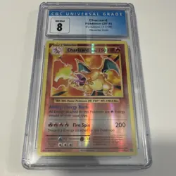 Charizard Evolutions 11/108 Reverse Holo Holo Rare 2016 CGC 8 Pokemon TCG - Image 1