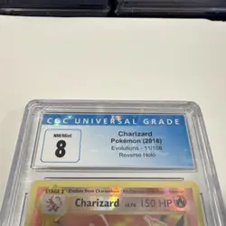 Charizard Evolutions 11/108 Reverse Holo Holo Rare 2016 CGC 8 Pokemon TCG - Image 4