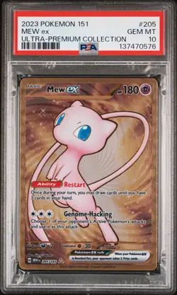 2023 POKEMON 151 ULTRA-PREM COLL #205 MEW EX PSA 10 - Image 1