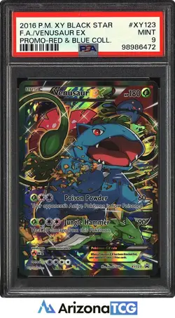 Pokemon 2016 Venusaur EX XY123 Full Art Black Star Promo XY Black Star PSA 9 - Image 1