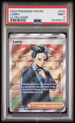 2023 POKEMON PAR EN LARRY #235 ULTRA RARE SCARLET VIOLET PARADOX RIFT PSA 9 MINT - Image 1