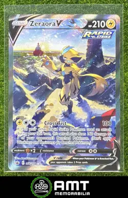 Zeraora V 2021 Pokemon Sword & Shield Chilling Reign #166/198 Ultra Rare - Image 1