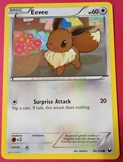 Pokemon - Eevee 83/108 - Black & White Dark Explorers - Vintage 2012 - LP - Image 1