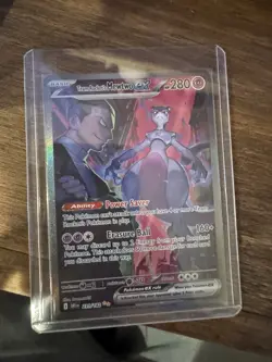 Pokemon Team Rocket's Mewtwo EX Holo 231/182 Sv10 Destined Rivals 280HP Basic - Image 1
