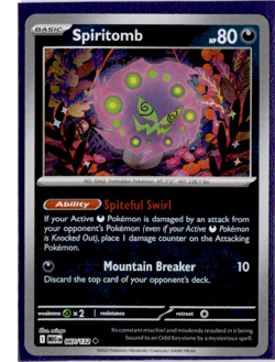 Spiritomb - 087/132 - Reverse Holo - Pokemon Mega Evolution - Image 1