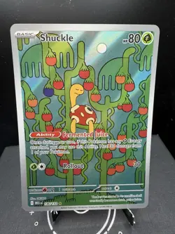 Pokemon TCG Mega Evolution Shuckle 136/132 Illustration Rare Full Art Holo NM! - Image 1