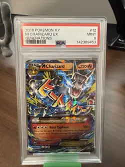 2016 Pokemon XY Generations Mega M Charizard EX #12/83 PSA 9 Mint - Image 1