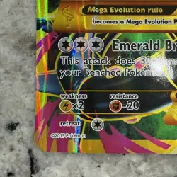 Pokemon M Rayquaza EX Full Art Ultra Rare Holo XY Ancient Origins Mega 98/98 - Image 3