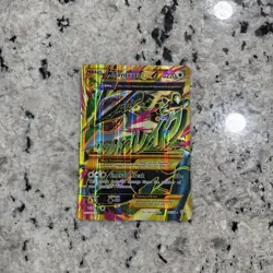 Pokemon M Rayquaza EX Full Art Ultra Rare Holo XY Ancient Origins Mega 98/98 - Image 5