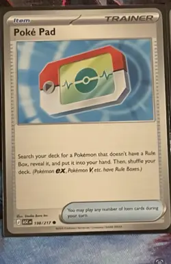 Pokemon Poke Pad 198/217 Ascended Heroes Reverse Holo Near Mint Pack Fresh - Image 1