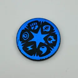 Pokemon TCG Energy Symbol Blue Mirror Vintage Coin - Image 2