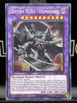 Yugioh Destiny HERO - Dominance MP20-EN064 Secret Rare 1st Ed NM/HOLO - Image 3