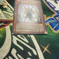 Yugioh! Destiny Hero - Plasma CT04-EN003 Secret Rare Limited Edition MP - Image 3
