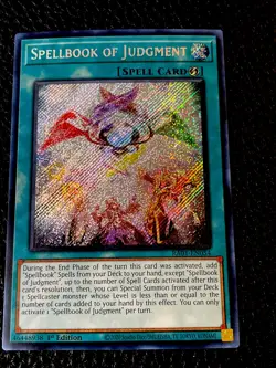 Spell book Of Judgment RA01-EN054 Yugioh 1st Edition (New) Secret Rare - Image 1