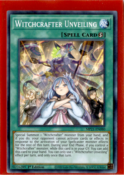 Witchcrafter Unveiling | MP21-EN080 | Yu-Gi-Oh! TCG - Image 1