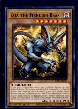 Zoa the Fiendish Beast | ROTA-EN007 | Yu-Gi-Oh! TCG - Image 1