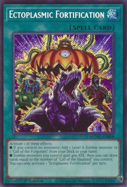 Ectoplasmic Fortification | MZMU-EN008 | Secret Rare | Yu-Gi-Oh! Maze of Muertos - Image 1