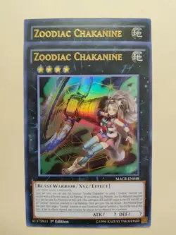 2x Yugioh! Zoodiac Chakanine MACR-EN048 Ultra Rare 1st Edition NM - Image 1