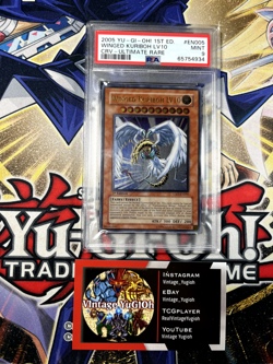 Yugioh PSA 9 Winged Kuriboh LV10 CRV-EN005 1st Edition Ultimate Rare - Image 1