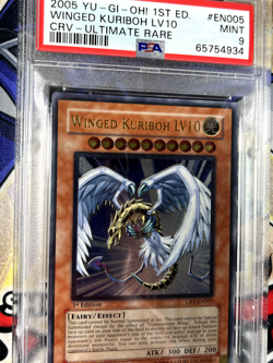 Yugioh PSA 9 Winged Kuriboh LV10 CRV-EN005 1st Edition Ultimate Rare - Image 3