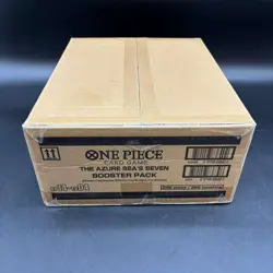 One Piece OP14-EB04 The Azure Sea's Seven English 12 Booster Box Case Sealed - Image 1