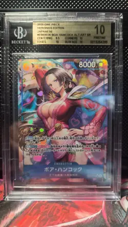 One Piece BGS 10 PRISTINE Boa Hancock SR Alt Art 2025 EB03-026 EB03 Japanese - Image 1
