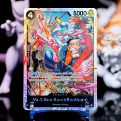 Mr.2.Bon.Kurei (Bentham) OP14-091 The Azure Sea's Seven Foil - NM - Image 1