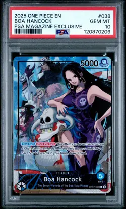 PSA 10 2025 One Piece #038 BOA HANCOCK Magazine Exclusive Promotion Promo Card - Image 1