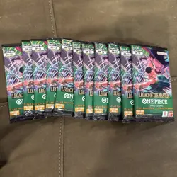 One Piece TCG OP-12 Legacy of the Master: LOT OF 11x Sealed Loose Booster Packs - Image 1