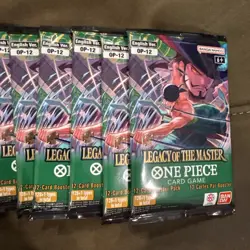 One Piece TCG OP-12 Legacy of the Master: LOT OF 11x Sealed Loose Booster Packs - Image 2