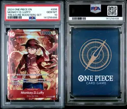 2024 ONE PIECE PROMOS TREASURE BOOSTERS SET #006 MONKEY D. LUFFY PSA 10 - Image 3