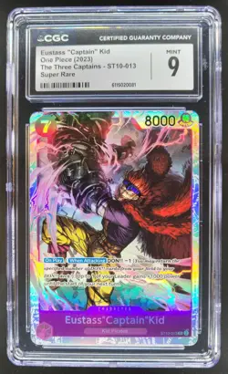 2023 ONE PIECE CCG EUSTASS CAPTAIN KID LEADER ST10-003 CGC 9 A PT - Image 1
