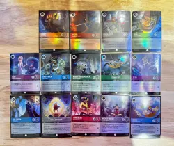 Disney Lorcana Fabled & Wispers in the Well Epic Lot - 14 Epics - Image 1