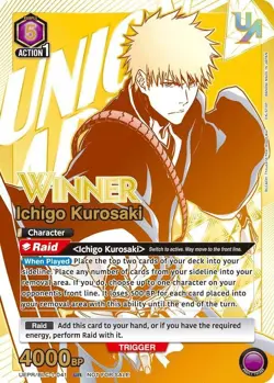 Ichigo Kurosaki Alternate Art Winner Foil - UEPR/BLC-1-041 NM - Union Arena - Image 1