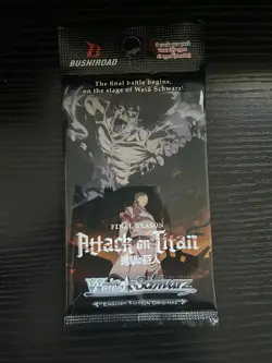 x1 Weiss Schwarz Attack On Titan - Final Season TCG Booster Pack English Edition - Image 1