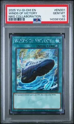 2025 Yu-Gi-Oh! Nike Collaboration Winds of Victory Air Max 95 Card EN001 PSA 10 - Image 1
