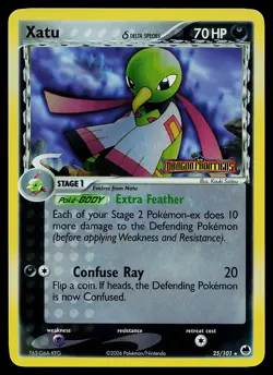 Pokemon Card - Xatu Dragon Frontiers 25/101 Rare Reverse Holo Stamped - Image 1