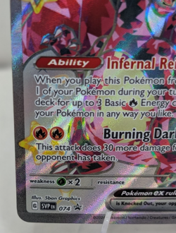 Pokemon Card Charizard EX SVP 074 Scarlet & Violet Black Star Promo Full Art (B) - Image 5