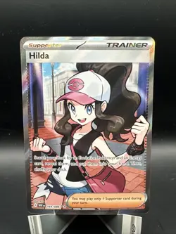 Hilda 164/086 Sv: White Flare Holo Full Art Trainer Pokemon Card - Image 1