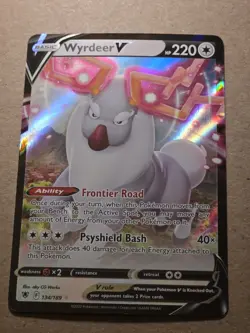 Pokemon TCG Wyrdeer v Holo Ultra Rare Card 134/189 Astral Radiance Swsh10 - Image 1