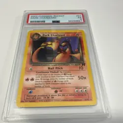 Dark Charizard PSA 5 - Team Rocket 21/82 Rare Regular - English Pokemon Card - Image 1
