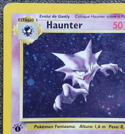 1st Edition Haunter (Portuguese) - Fossil - #6/62 - Vintage Pokemon Card 1999 - Image 2
