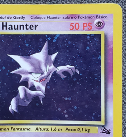 1st Edition Haunter (Portuguese) - Fossil - #6/62 - Vintage Pokemon Card 1999 - Image 3